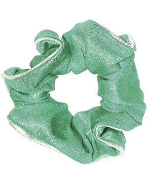 Green Glam Hair Scrunchie